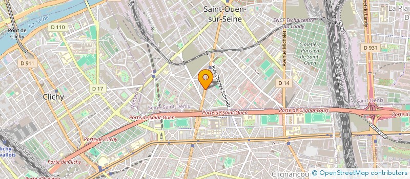 localisation de l'entreprise SCI LA POINTE à SAINT-OUEN-SUR-SEINE