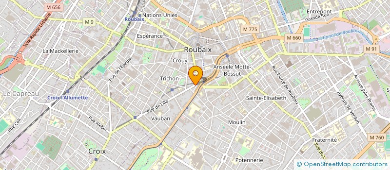 localisation de l'entreprise SCI LA POINTE AUX OIES  ROUBAIX