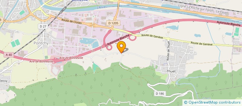 localisation de l'entreprise SCI LA POINTE D ARGENT  BONNEVILLE