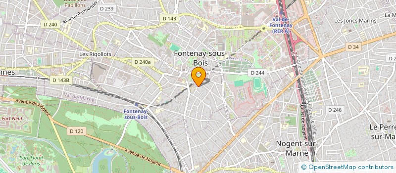localisation de l'entreprise SCI LA POINTE DE MOLIERE  FONTENAY-SOUS-BOIS