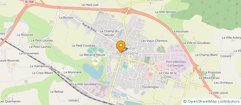 localisation de l'entreprise SCI LA POINTE DU BIC  MONTAUBAN-DE-BRETAGNE