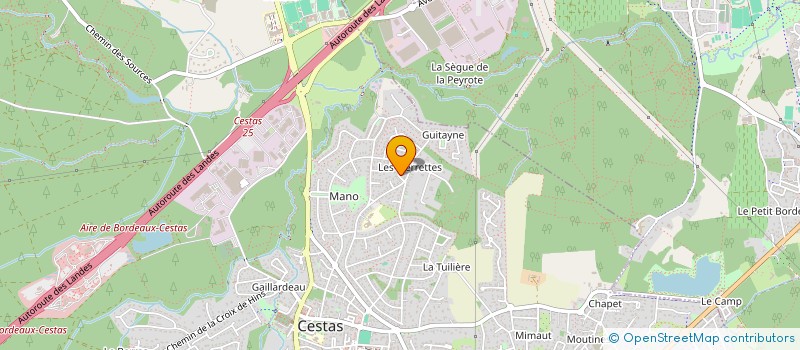 localisation de l'entreprise SCI LA POITEVINE  CESTAS