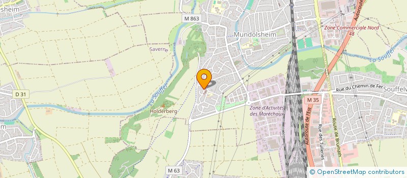 localisation de l'entreprise SCI LA POIVRIERE  MUNDOLSHEIM