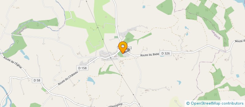 localisation de l'entreprise SCI LA POMME  GAUJACQ