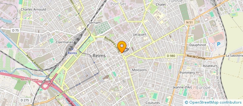 localisation de l'entreprise SCI LA POMME  REIMS