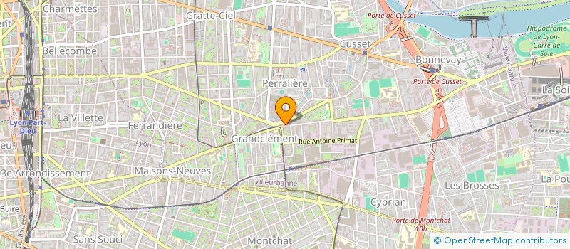 localisation de l'entreprise SCI LA POMME  VILLEURBANNE