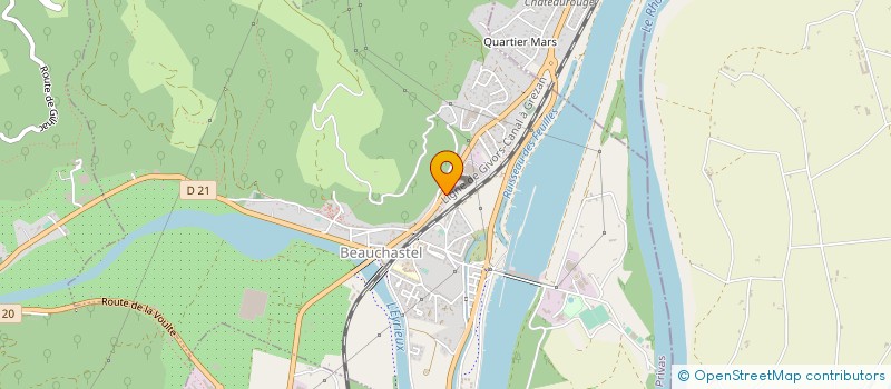 localisation de l'entreprise SCI LA POMME CROQUEE  BEAUCHASTEL