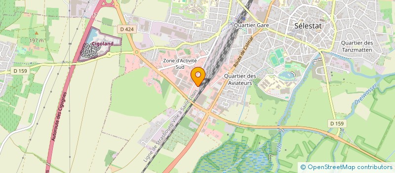 localisation de l'entreprise SCI LA POMME D'OR  SELESTAT