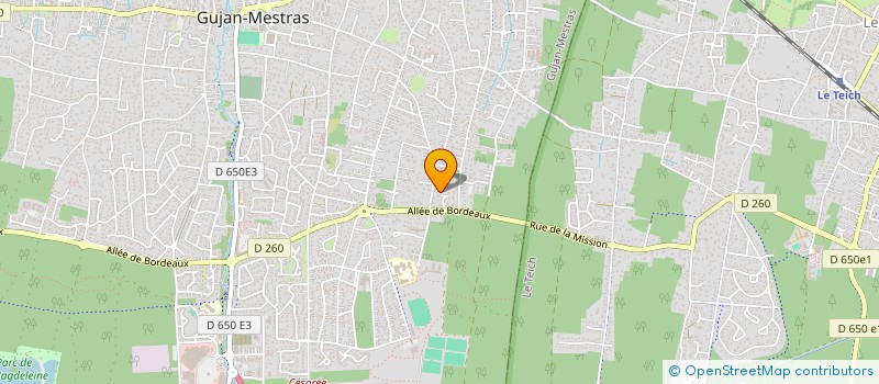 localisation de l'entreprise SCI LA POMMERAIE  GUJAN-MESTRAS