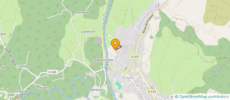 localisation de l'entreprise SCI LA POMMERAIE à RUOMS