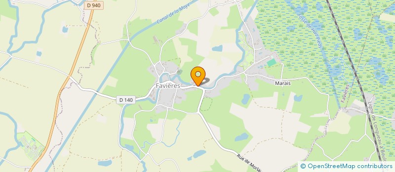 localisation de l'entreprise SCI LA POMMERAIE  FAVIERES