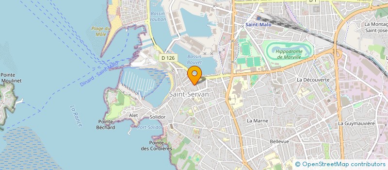 localisation de l'entreprise SCI LA POMMERIE  SAINT-MALO