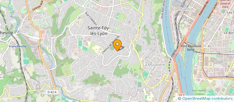 localisation de l'entreprise SCI LA PONCHARDIERE  SAINTE-FOY-LES-LYON