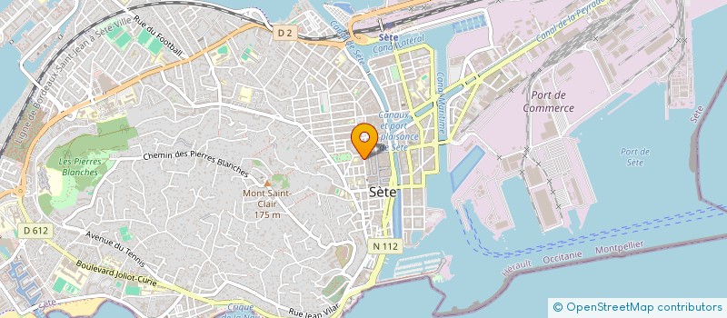 localisation de l'entreprise SCI LA PONSINIERE  SETE