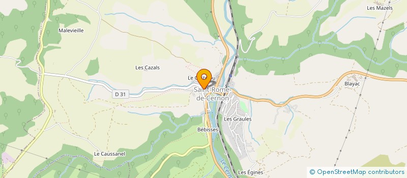 localisation de l'entreprise SCI LA PORTANELLE  SAINT-ROME-DE-CERNON