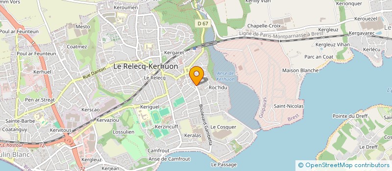 localisation de l'entreprise SCI LA PORTE  LE RELECQ-KERHUON