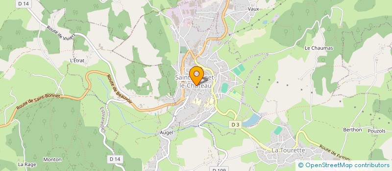 localisation de l'entreprise SCI LA PORTE D'AUVERGNE  SAINT-BONNET-LE-CHATEAU