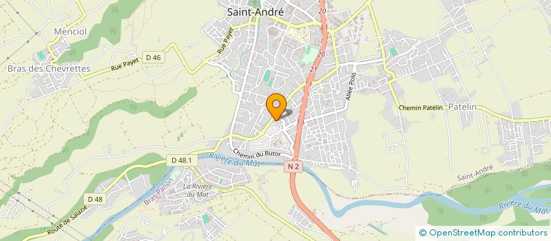 localisation de l'entreprise SCI LA PORTE DES SALAZES à SAINT-ANDRE