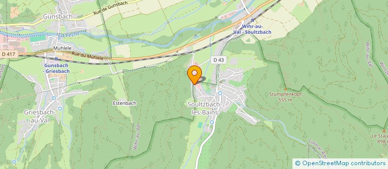 localisation de l'entreprise SCI LA PORTE DES TUILERIES  SOULTZBACH-LES-BAINS