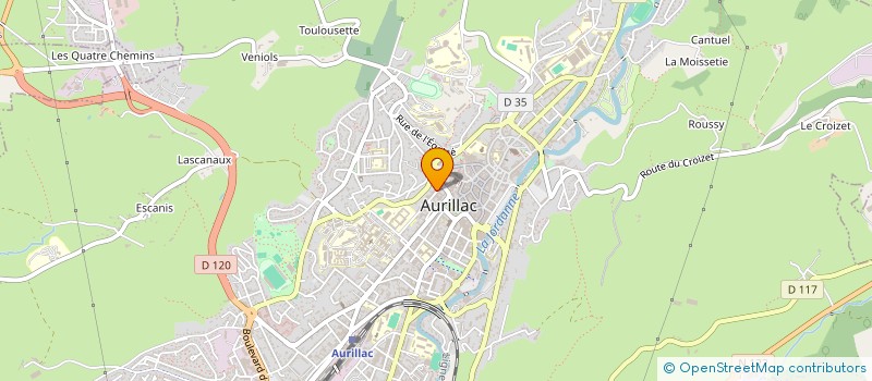 localisation de l'entreprise SCI LA PORTE DU SUD à AURILLAC