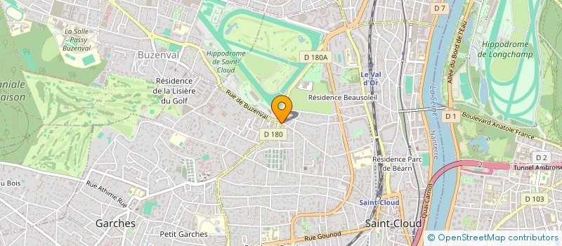 localisation de l'entreprise SCI LA PORTE JAUNE à SAINT-CLOUD