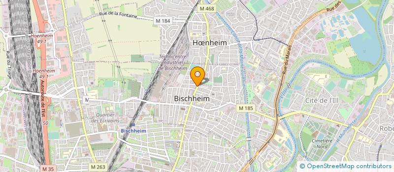 localisation de l'entreprise SCI LA POSTE  BISCHHEIM