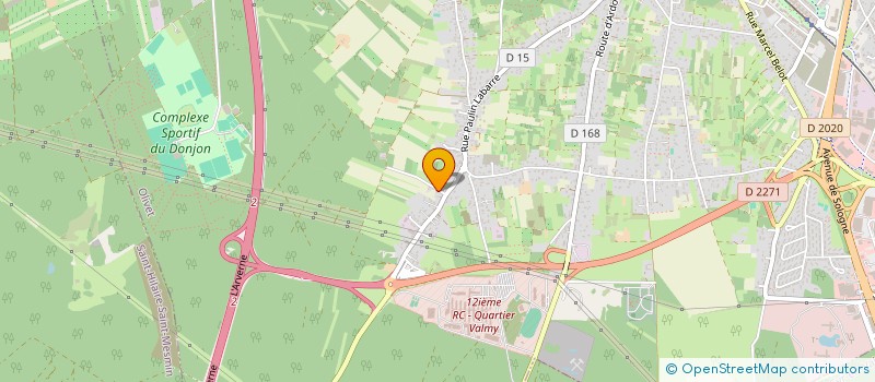 localisation de l'entreprise SCI LA POSTE à OLIVET
