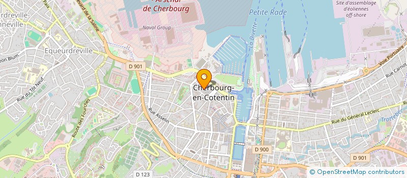 localisation de l'entreprise SCI LA POT'S à CHERBOURG-EN-COTENTIN