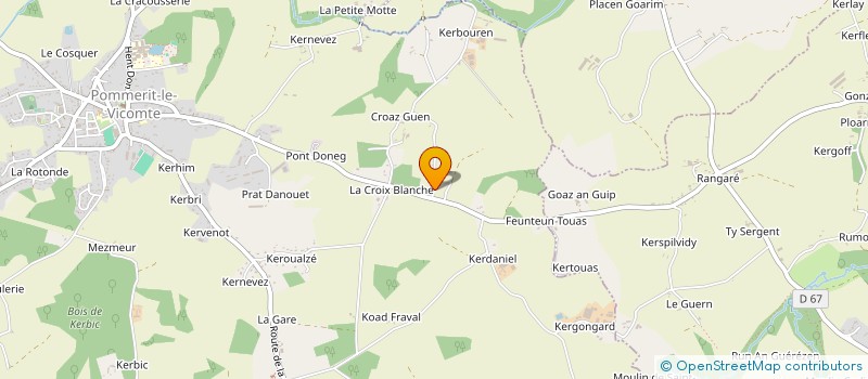 localisation de l'entreprise SCI LA POTERIE  SQUIFFIEC