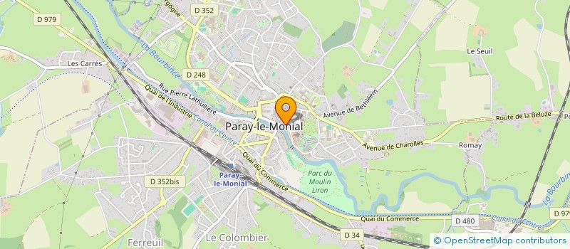 localisation de l'entreprise SCI LA POTERNE à PARAY-LE-MONIAL