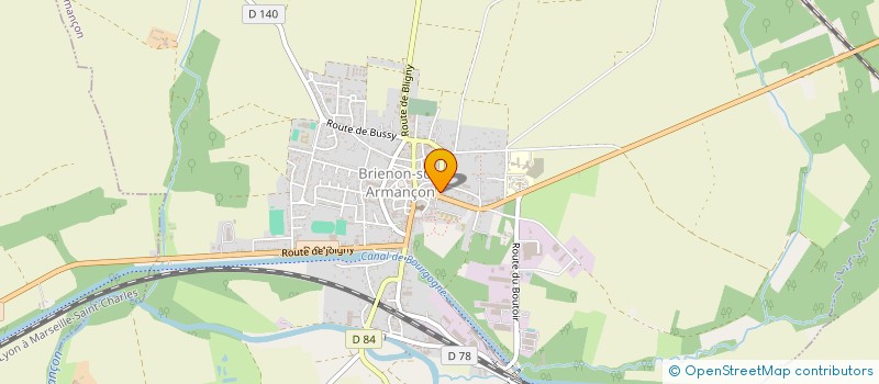 localisation de l'entreprise SCI LA POTERNE  BRIENON-SUR-ARMANCON