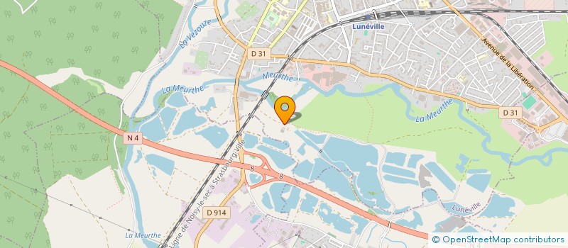 localisation de l'entreprise SCI LA POTERNE  LUNEVILLE