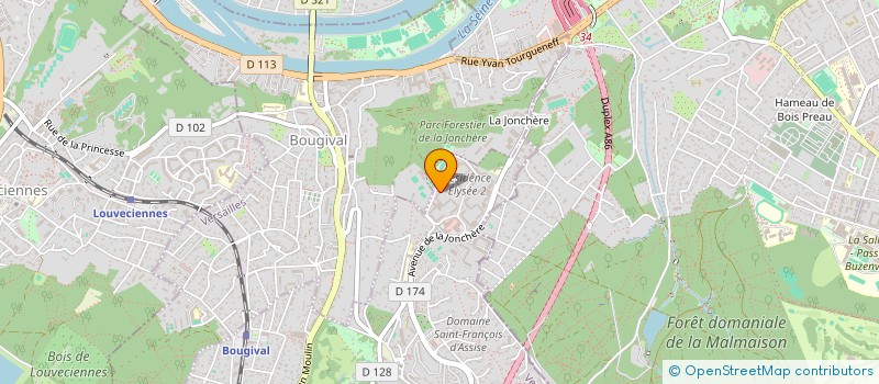 localisation de l'entreprise SCI LA POTINIERE  LA CELLE-SAINT-CLOUD