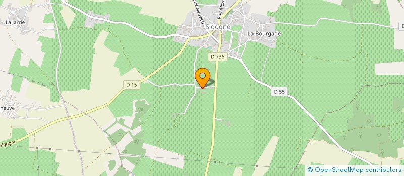 localisation de l'entreprise SCI LA POUADE à SIGOGNE
