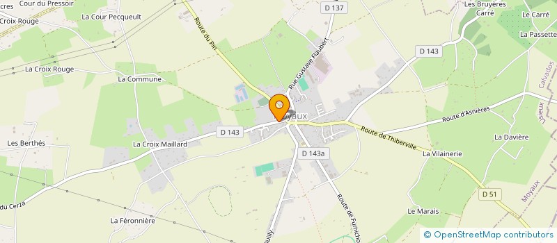 localisation de l'entreprise SCI LA POUCHE  MOYAUX