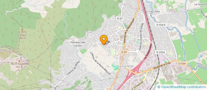 localisation de l'entreprise SCI LA POUCIANE à SOLLIES-TOUCAS