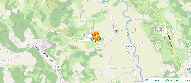 localisation de l'entreprise SCI LA POUDGE  SAINT-JEAN-POUDGE