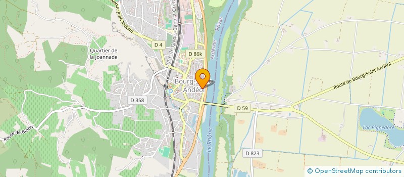 localisation de l'entreprise SCI LA POUDRIERE BANC ROUGE  SAINT-MARCEL-D'ARDECHE