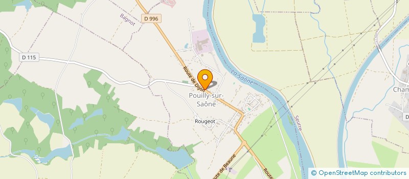 localisation de l'entreprise SCI LA POUILLYCIENNE  POUILLY-SUR-SAONE
