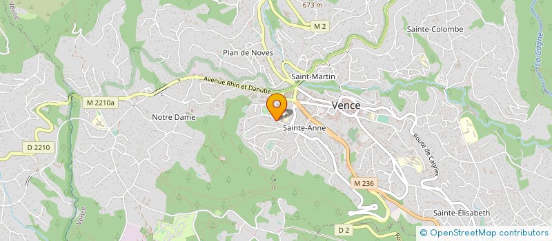 localisation de l'entreprise SCI LA POUIRAQUE à VENCE