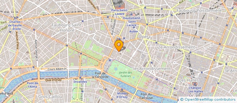 localisation de l'entreprise SCI LA POULARDE 1ER  PARIS