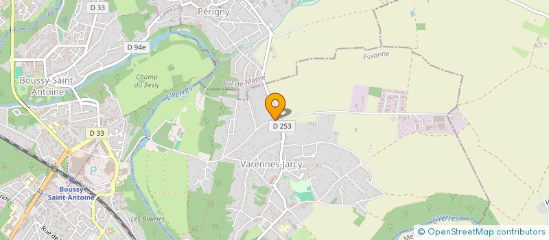 localisation de l'entreprise SCI LA POULE 98  VARENNES-JARCY