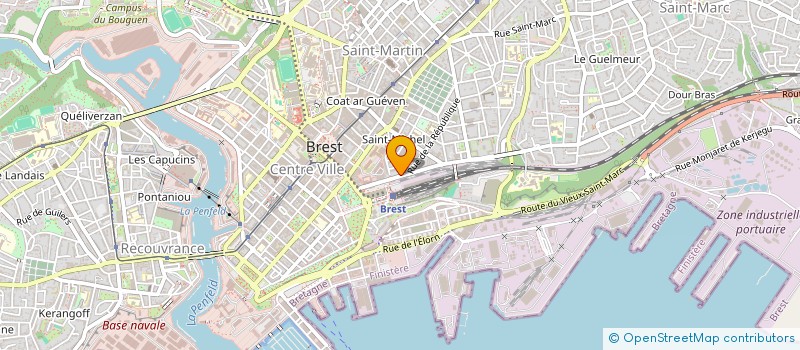 localisation de l'entreprise SCI LA POULEILLE-SOCIBOL  BREST