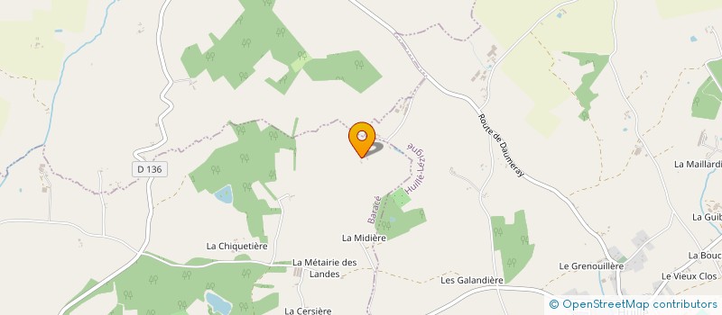 localisation de l'entreprise SCI LA POULINIERE  MONTIGNE-LES-RAIRIES