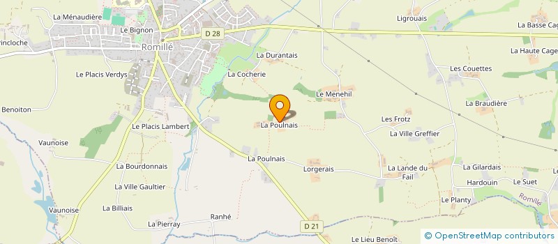 localisation de l'entreprise SCI LA POULNAIS PLAGE  ROMILLE