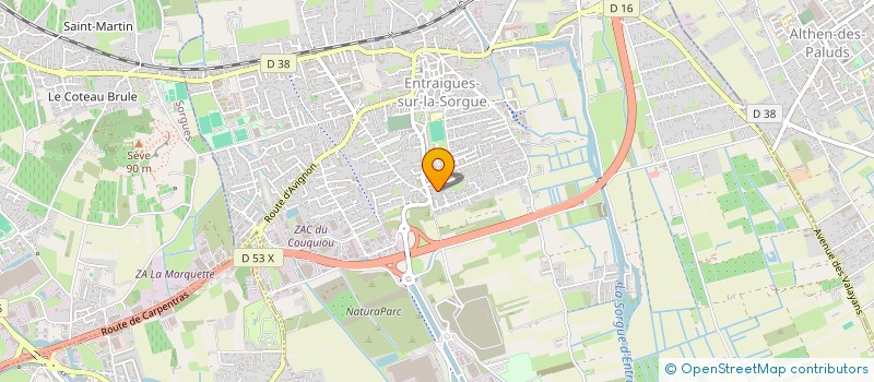 localisation de l'entreprise SCI LA POUNE  ENTRAIGUES-SUR-LA-SORGUE