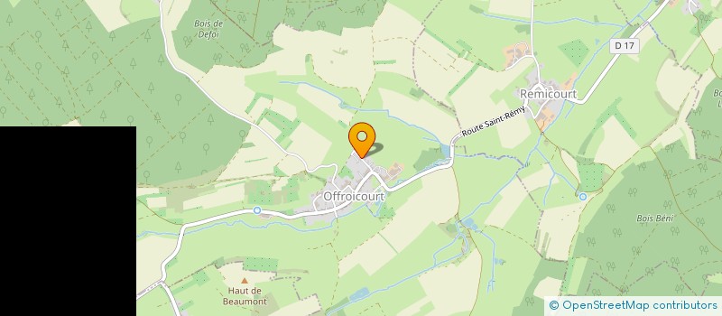 localisation de l'entreprise SCI LA POUPETTE  OFFROICOURT