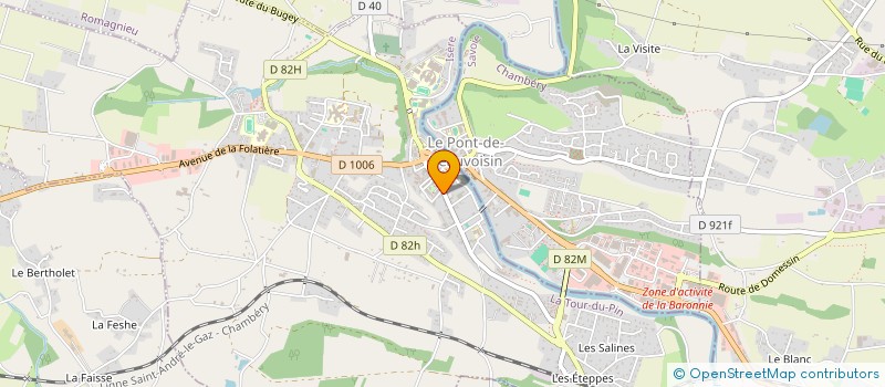 localisation de l'entreprise SCI LA POUPONNIERE  LE PONT-DE-BEAUVOISIN