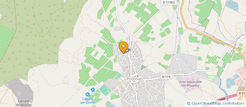 localisation de l'entreprise SCI LA POUSSANAISE  POUSSAN