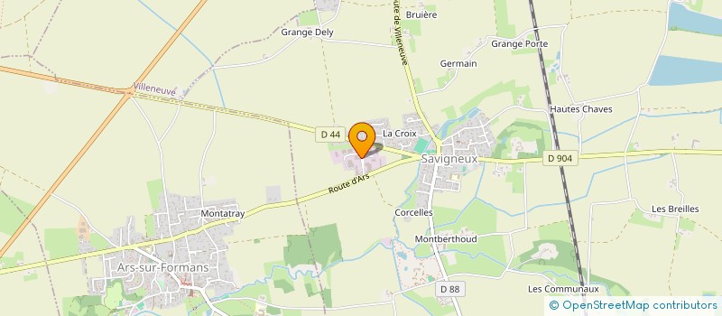 localisation de l'entreprise SCI LA POUSSE  SAVIGNEUX